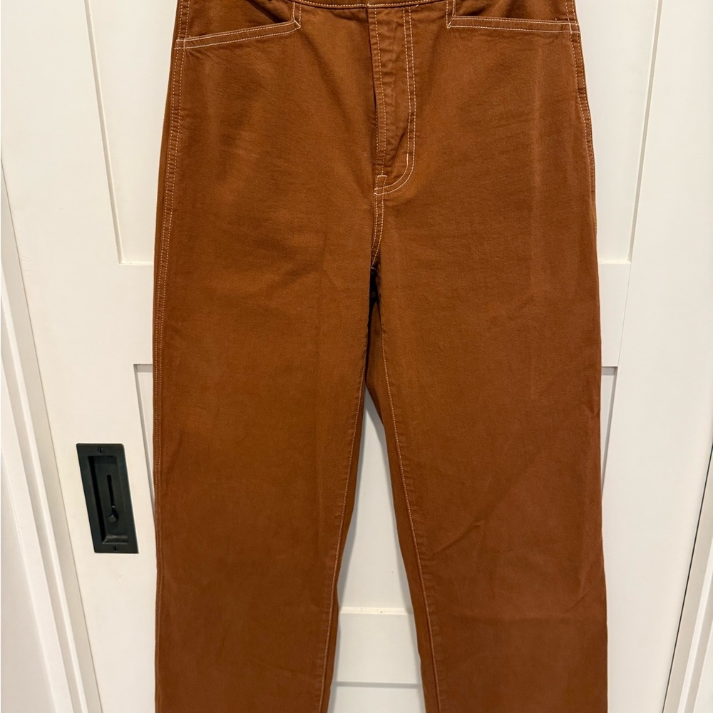 Madewell the Emmett Wide Leg Pant: Garmet Dyed Edition
